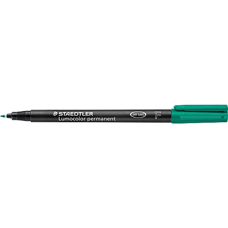 A green pen made by Staedtler.