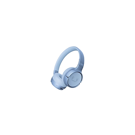 Casque supra-auriculaire bleu clair, marque 'Fresh 'n Rebel', sur fond blanc.