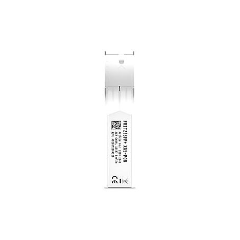 FRITZ!SFP+ XGS-PON Glasfaser-Modul vor weißem Hintergrund.
