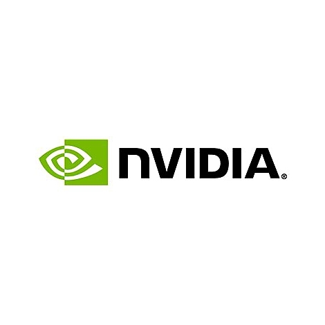 NVIDIA-Logo mit grünem Auge-Symbol und schwarzem Schriftzug auf weißem Grund.