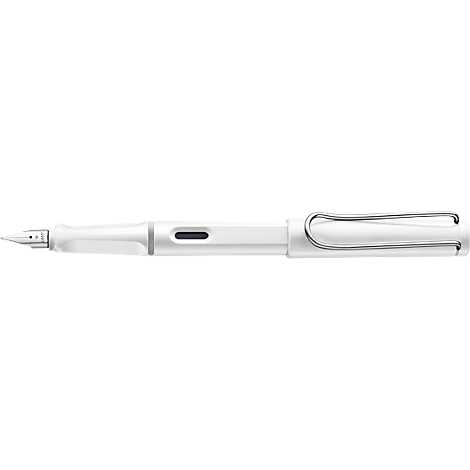 Füllfederhalter LAMY 019 safari, Ergo-Griffmulden, nachfüllbar, blauschreib. Tintenpatrone ...