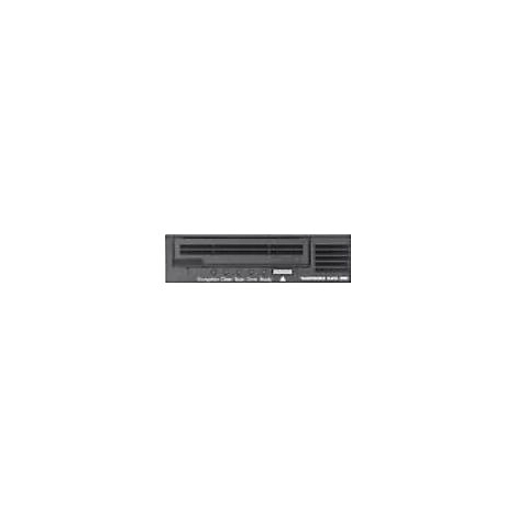 Frontansicht eines schwarzen Servers mit Knöpfen und Lüftungsschlitzen.