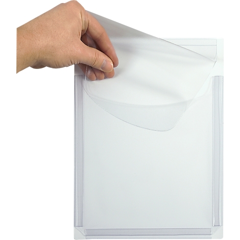 Funda magnética con pliegues extensibles, DIN A4 vertical, apertura lado corto, 5 unidades