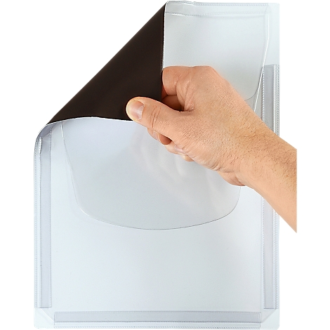 Funda magnética con pliegues extensibles, DIN A4 vertical, apertura lado corto, 5 unidades