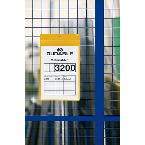 Fundas magnéticas de neodimio An 297 x Al 210 mm (A4 transversal), 10 unidades, amarillo