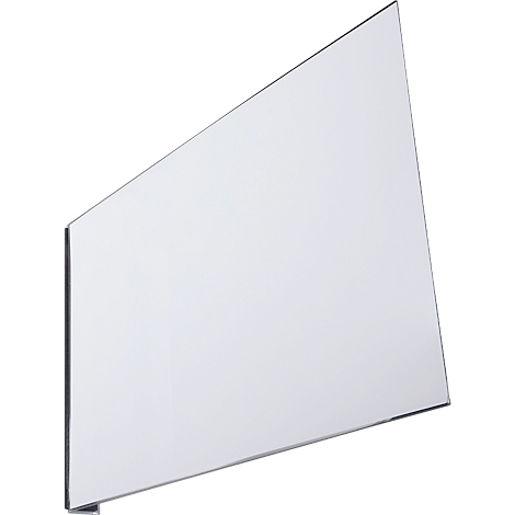 Gelbes Schild mit schwarzer Aufschrift E1 in einem Lagerregal.