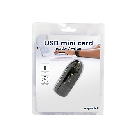 Gembird FD2-SD-1 - Kartenleser (MMC, SD, RS-MMC) - USB 2.0