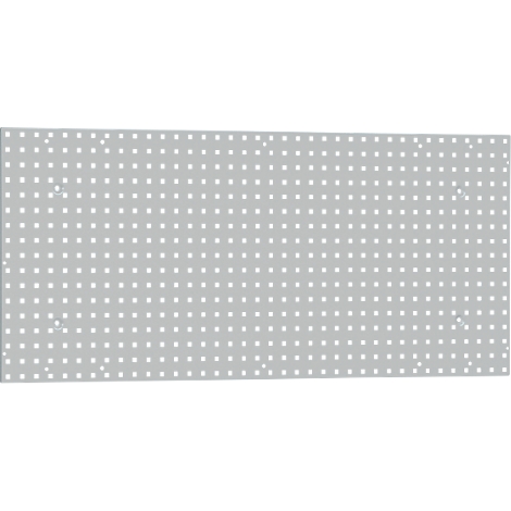 Geperforeerd paneel, om op te hangen, 1950 x 900 mm, lichtgrijs RAL 7035