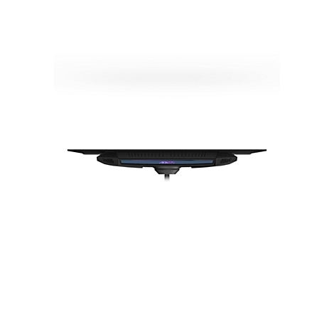 Detailaufnahme einer schwarzen Gaming-Maus mit dem Logo „AORUS“. Das Produkt ist auf einem weißen Hintergrund fotografiert.