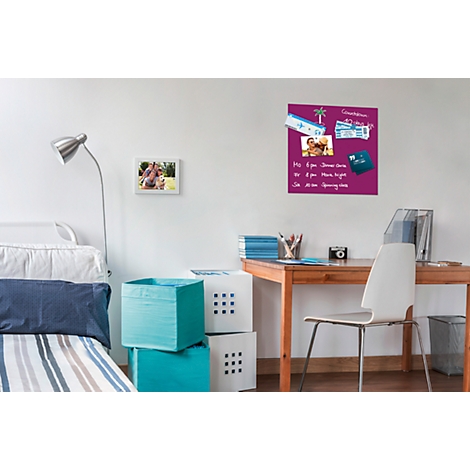 Glasmagnettafel Be!Board, magnethaftend, m. Magneten, B 450 x H 450 mm, beere