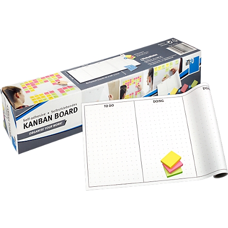 Global Notes Kanban Board 8 Boards Pro Rolle L 300 X B 508 Mm