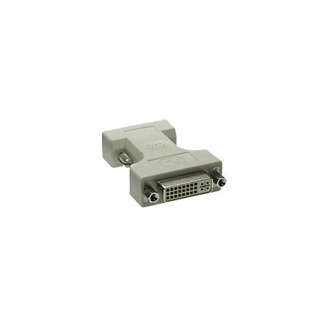 Grauer DVI-D-Adapter auf weißem Hintergrund.