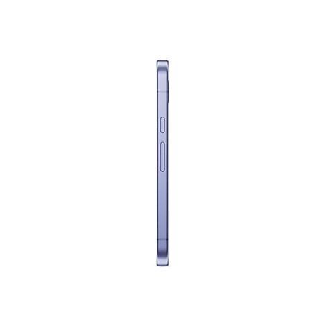 Ein fliederfarbenes Smartphone-Profil, Tasten sichtbar.