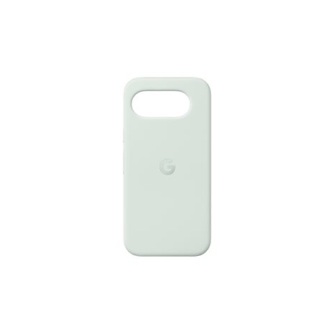 Hellgrüne Handyhülle, mit einem Logo der Marke Google.