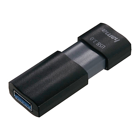 Un adaptateur USB noir de Hama, avec l'identification USB 3.0.