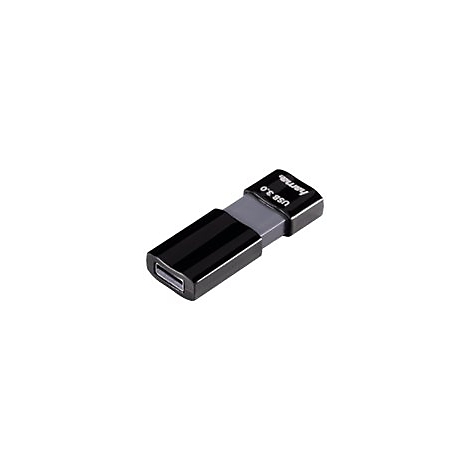 Clé USB noire avec des éléments gris, logo du fabricant et inscription USB 3.0.