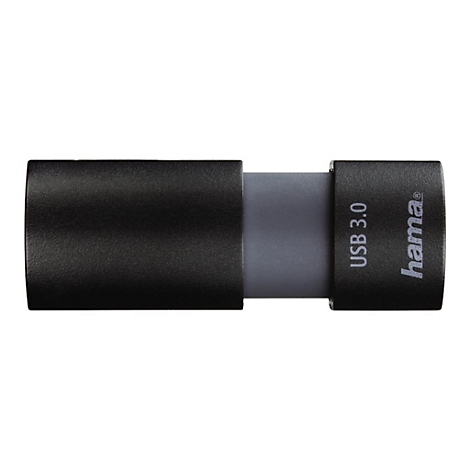 Clé USB noire de Hama, avec l'inscription USB 3.0.