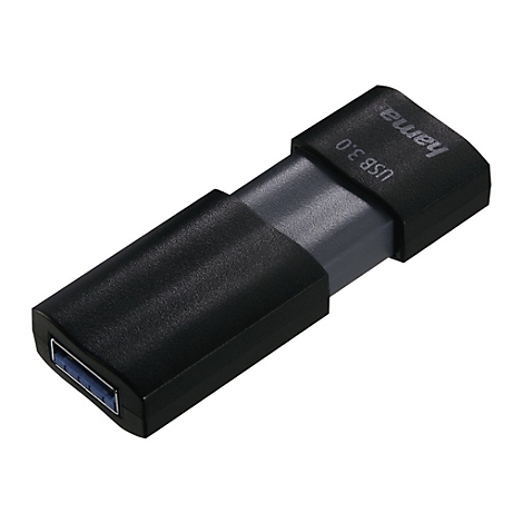 Adaptateur USB 3.0 noir de Hama. L'adaptateur indique 'USB 3.0' et 'hama'.