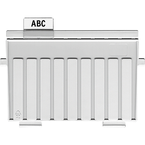 Gray folder with the label "ABC".