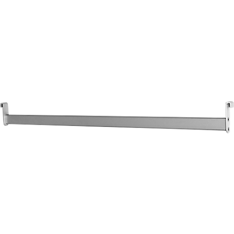A silver clothes rail holder.