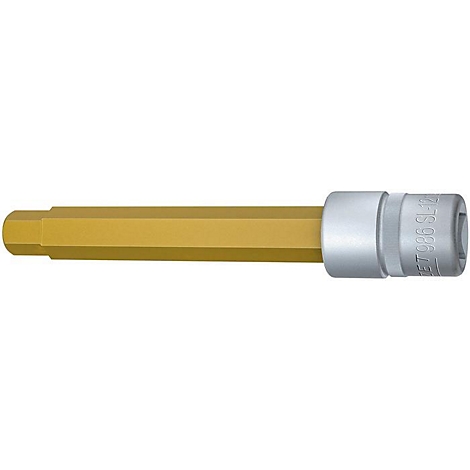 Ein goldenes Inbus-Bit mit silbernem Anschluss, seitlich. Beschriftung: "ST 986 SL12".