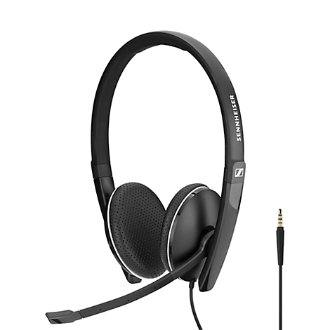 Headset Sennheiser SC 165, binaural, mit Klinkenstecker, UC-optimiert, fÃ¼r Smartphone/Tablet
