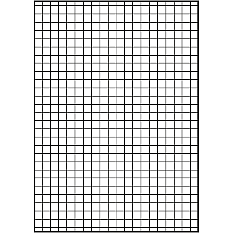 Raster mit schwarzen Linien, die kleine Quadrate bilden.