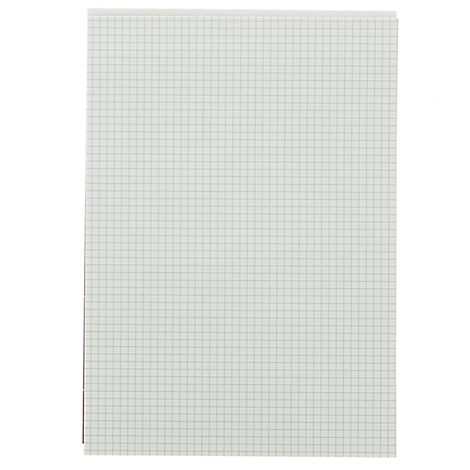 Kariertes Papier mit feinem Raster. Weiß-grau. Detaillierte Ansicht einer Schreibvorlage.