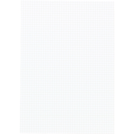 Een wit vel papier met een fijn, grijs ruitpatroon.