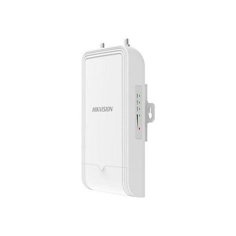 Weißer Hikvision WLAN-Access-Point zur Wandmontage mit seitlicher LED-Statusanzeige.