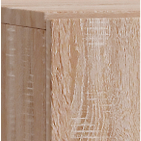 Close-up of a wooden surface. Light, beige color with clearly visible grain.