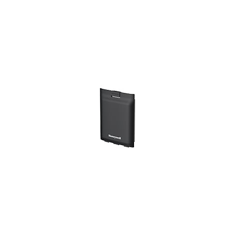 Schwarzer Honeywell-Akku in rechteckiger Form mit integriertem Clip.