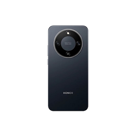 Rückseite eines dunkelblauen Honor Smartphones mit großem kreisförmigem Kameramodul oben.