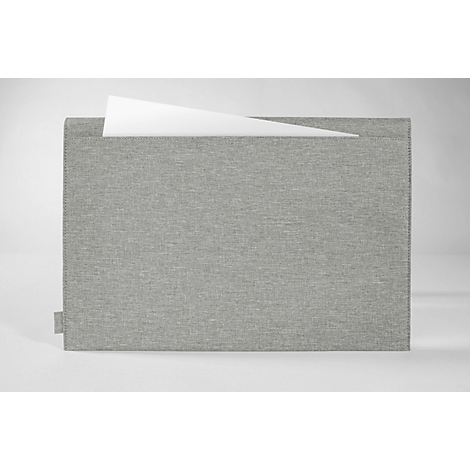 Housse Sigel pour ordinateur portable, taille M, pour 1 ordinateur portable jusqu'à 15,6″, RPET/feutre synthétique, gris clair