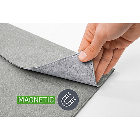 Housse Sigel pour ordinateur portable, taille M, pour 1 ordinateur portable jusqu'à 15,6″, RPET/feutre synthétique, gris clair