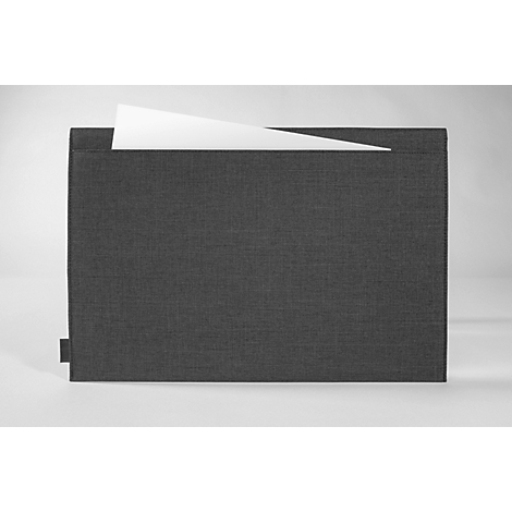 Housse Sigel pour ordinateur portable, taille M, pour 1 ordinateur portable jusqu'à 15,6″, RPET/feutre synthétique, gris foncé