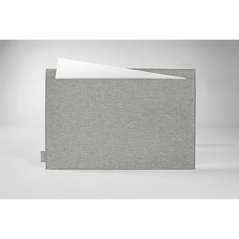 Housse Sigel pour ordinateur portable, taille S, pour 1 ordinateur portable jusqu'à 14″, RPET/feutre synthétique, gris clair