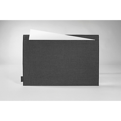 Housse Sigel pour ordinateur portable, taille S, pour 1 ordinateur portable jusqu'à 14″, RPET/feutre synthétique, gris foncé