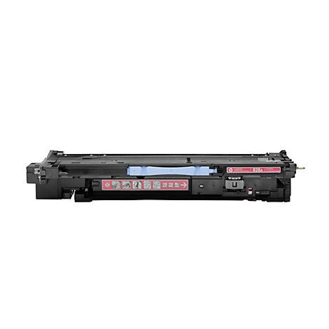 Schwarze HP 828A Tonerkartusche auf weißem Hintergrund. Auf der rechten Seite sind ein HP-Logo und die Aufschrift "828A" zu sehen.