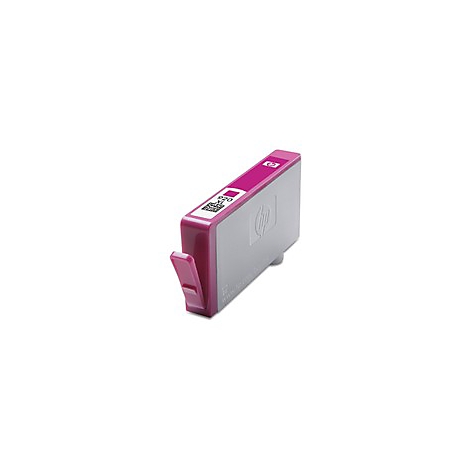 Eine magenta Tintenpatrone von HP, 920 XL, mit silberner Hülle und pinkfarbenem Griff.