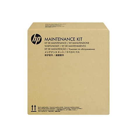 BoÃ®te en carton avec logo HP et texte : Maintenance Kit.