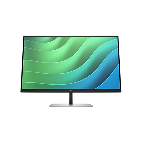 Schwarzer HP Monitor mit schlankem Rahmen vor weißem Hintergrund.