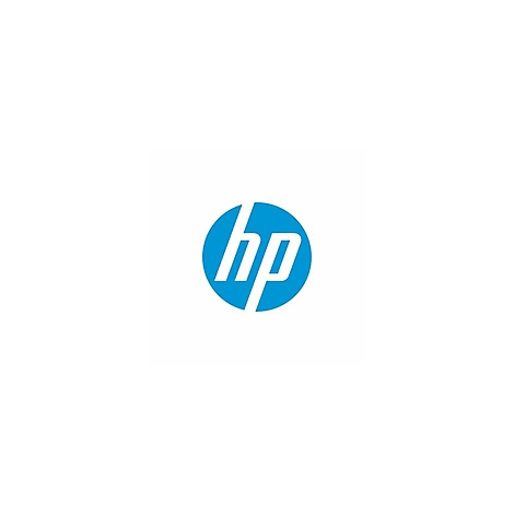 Blaues HP Logo auf weißem Hintergrund.