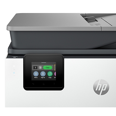 HP multifunctionele inkjetprinter OfficeJet Pro 9120b, 4-in-1, auto duplex/mobiel printen, USB/LAN/Wi-Fi, tot A4, incl. 4 CMYK inktcartridges