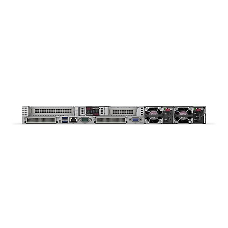 Rückansicht eines silberfarbenen Servers mit Anschlüssen, Lüftern und Stromversorgung. Auf den Lüftern steht 800W und 94%.