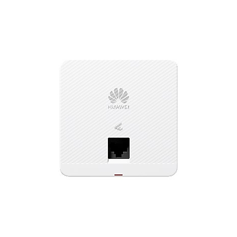 Weißer Huawei-Router mit Logo und 4G-Symbol. Schwarzer Netzwerkanschluss, roter Streifen unten.