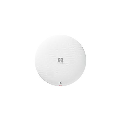 Runder, weißer Huawei WLAN-Router mit Firmenlogo.