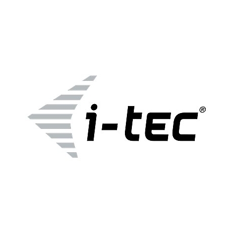 Graues Logo mit Pfeil und "i-tec" Schriftzug in Schwarz.