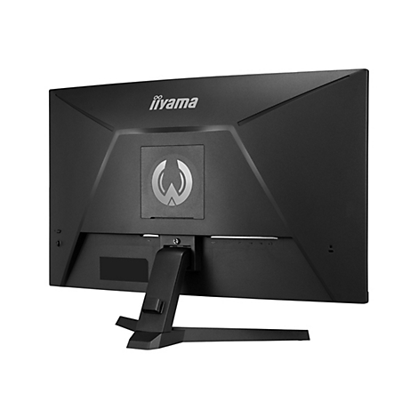 Vue arrière d'un moniteur iiyama noir avec logo et ports.