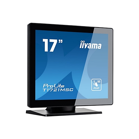 Écran tactile noir avec "17", iiyama ProLite T1721MSC, PCAP.
